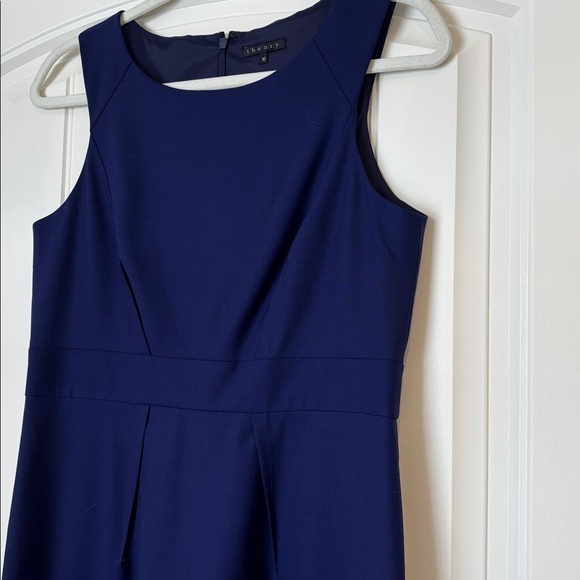 Theory Navy Midi Dress - Picture 4 of 9